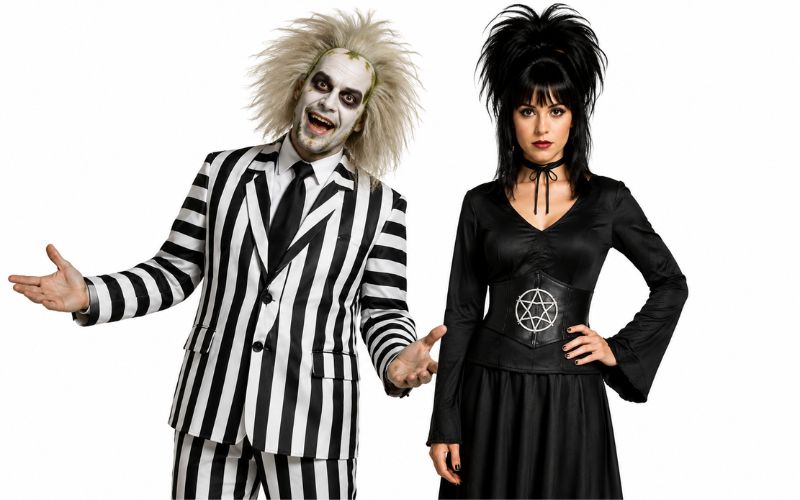 Beetlejuice & Lydia couples costume pairing