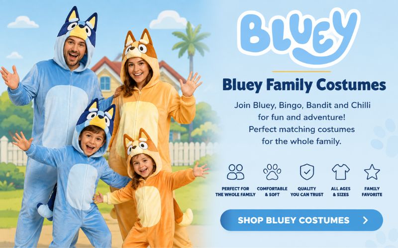 Bluey family costume collection