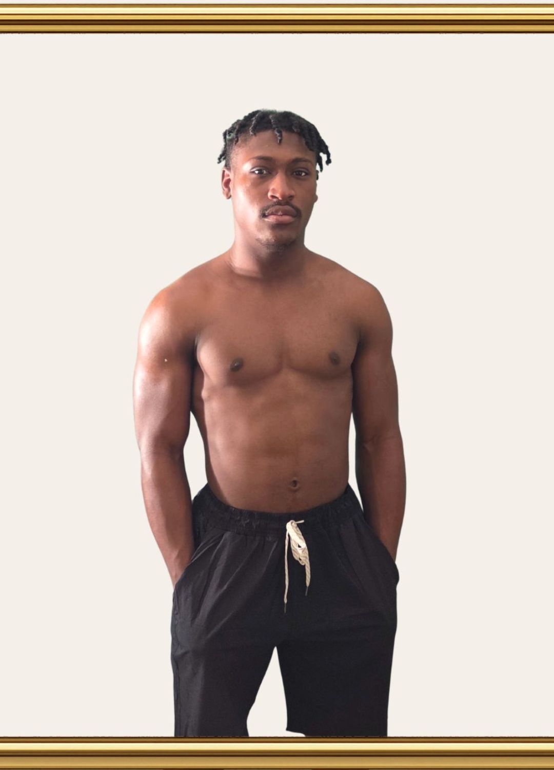 Corey – Black Swim Look