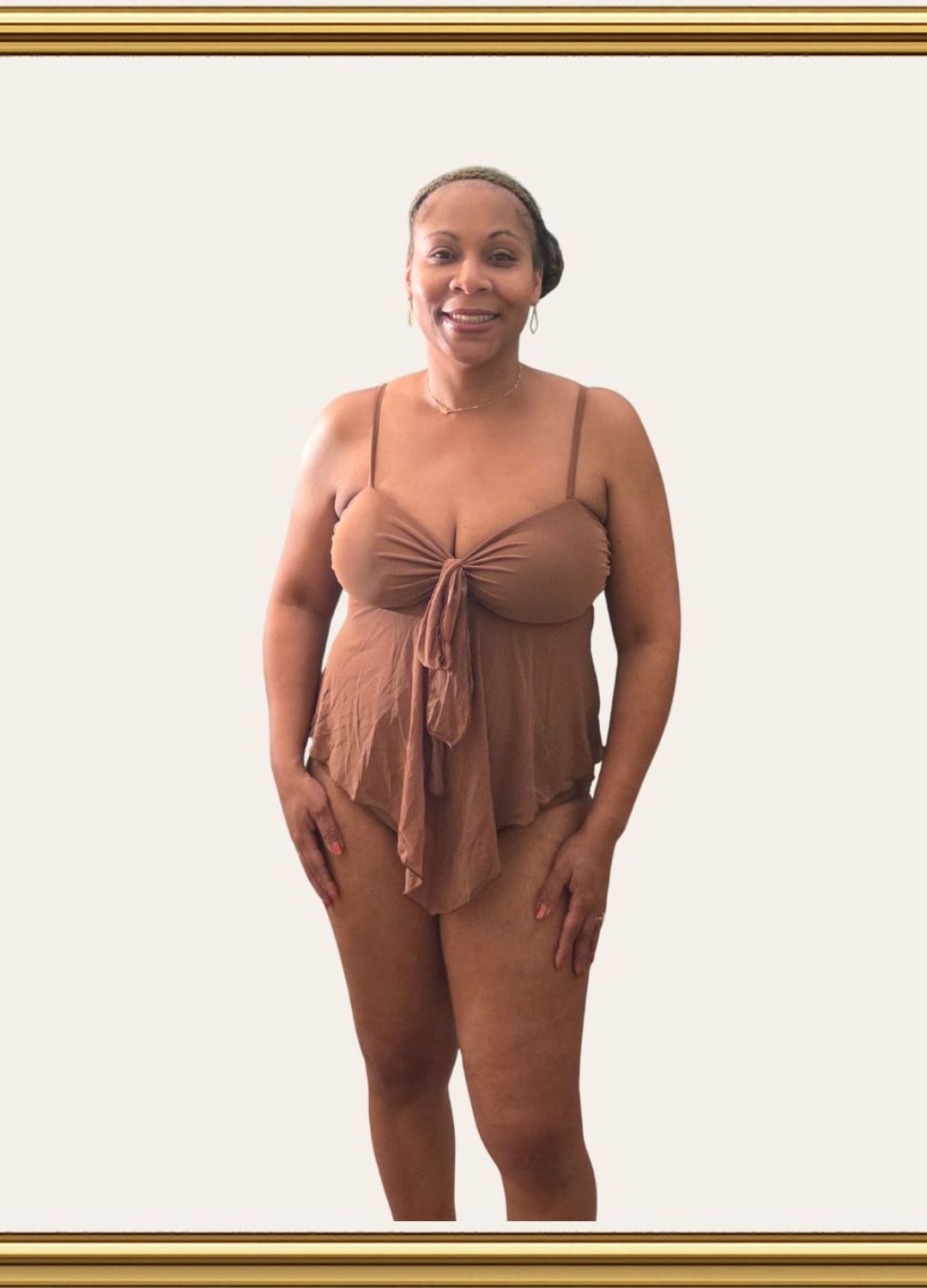 Deanna – Brown Swimsuit