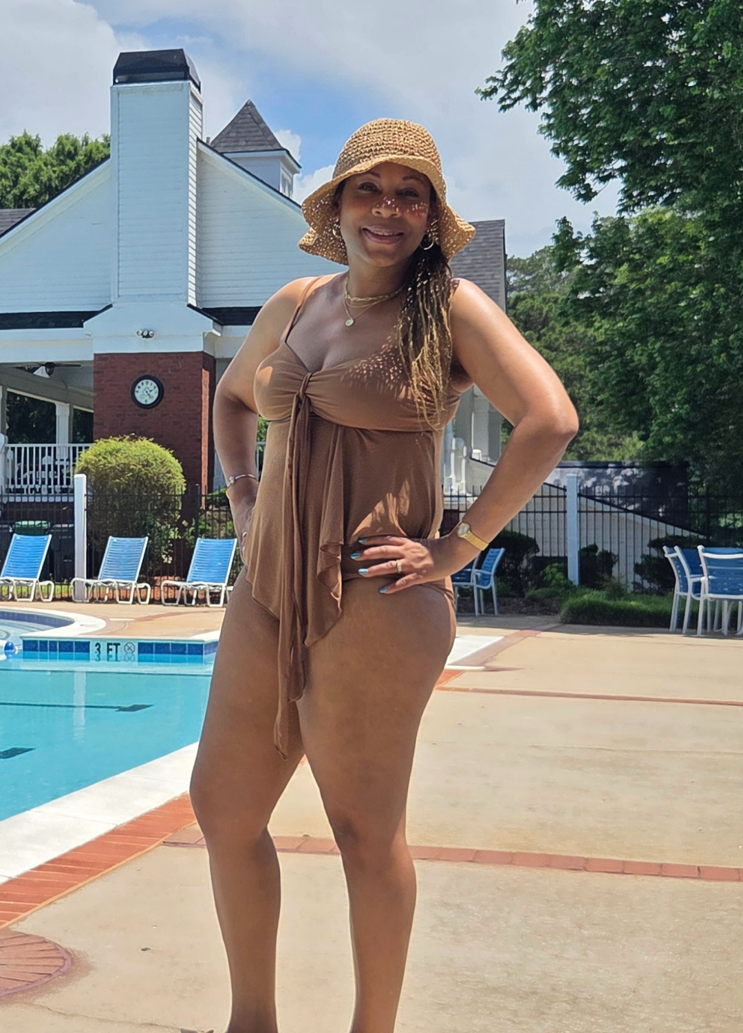 Deanna – Brown Swimsuit