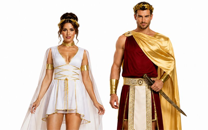 Greek Gods & Goddesses couples costume pairing