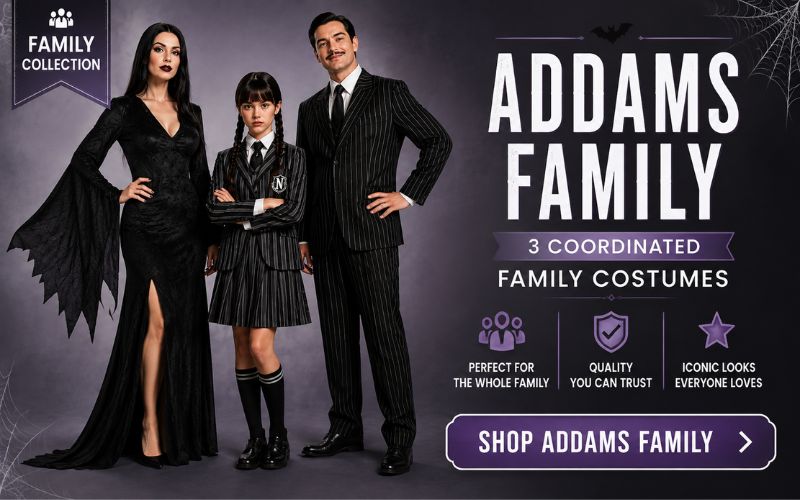 Addams Family and Wednesday costume collection