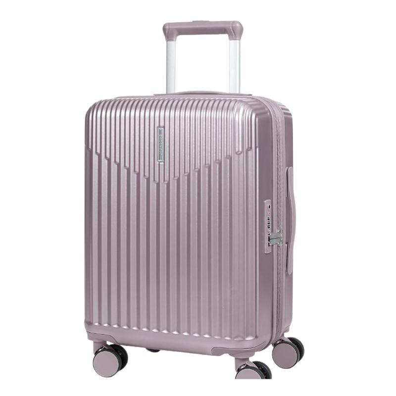 Purple BAGSMART carry-on suitcase with spinner wheels