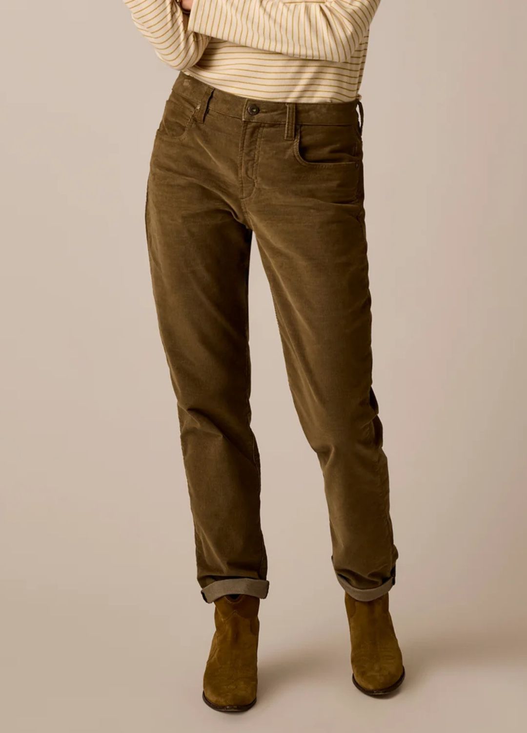 Carve Designs – Carson Cord Pants in Dark Olive